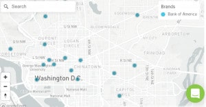 Bank of America locations in Washington DC