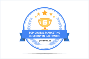 GoodFirms badge for top digital marketing company in Baltimore