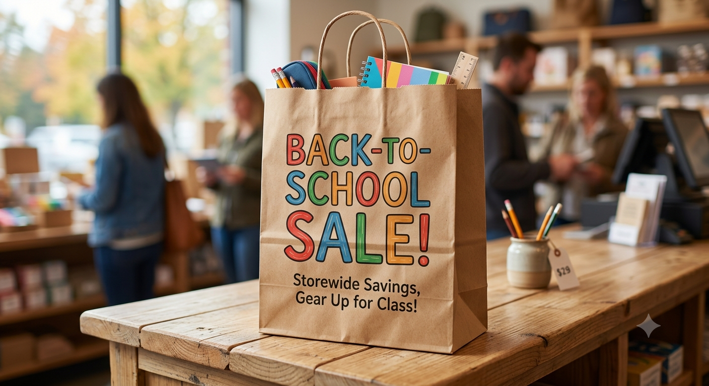 A modern, fully packed school backpack filled with school supplies like notebooks, pens, and a laptop, set against a clean background.
